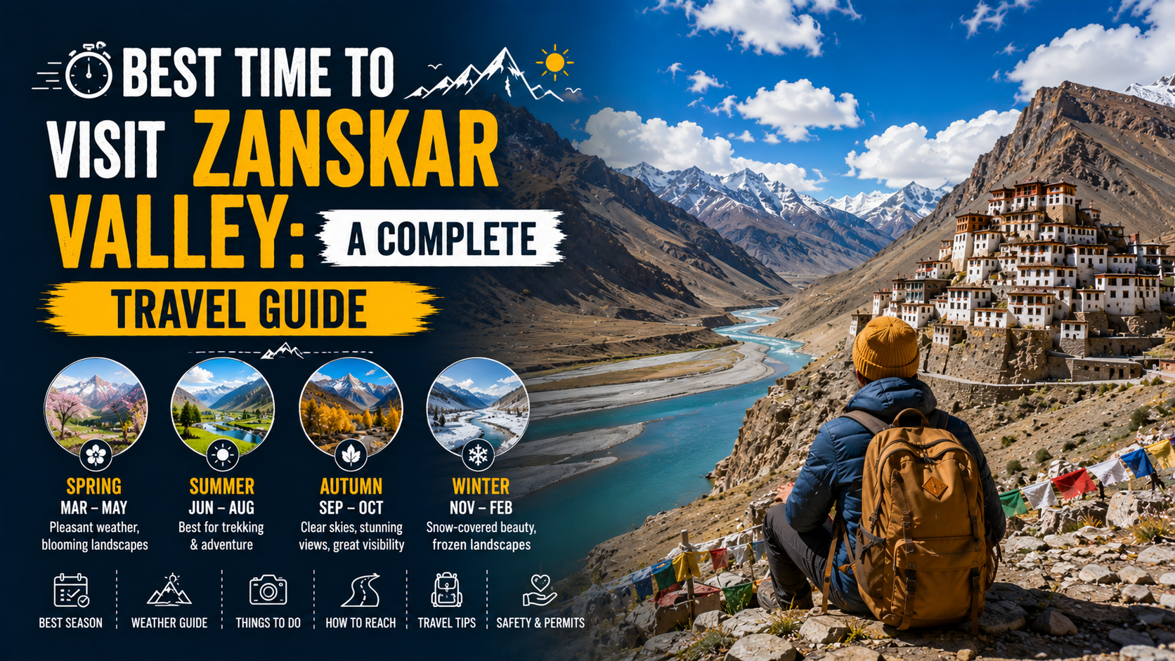 Best Time to Visit Zanskar Valley: A Complete Seasonal Travel Guide
